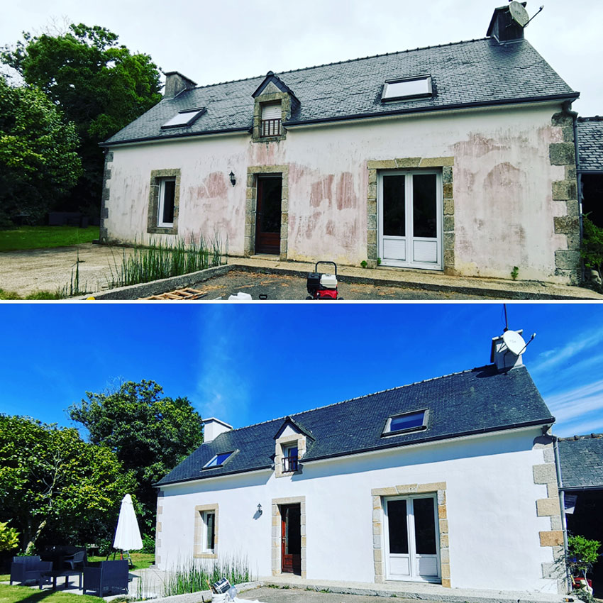 ravalement façade maison avant après